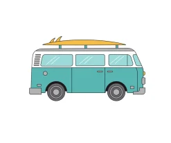 Mochila Mini Fashion Marino Personalizada Furgoneta