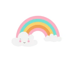 Mochila Mini Fashion Rosa Personalizada Arcoíris