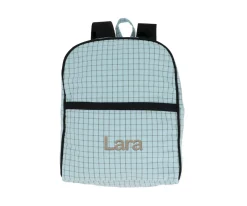 Mochila Nordic Check Blue Personalizable