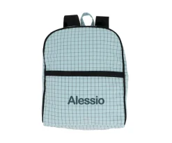 Mochila Nordic Check Blue Personalizable