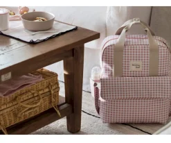 Mochila para Silla de Paseo I Love Vichy Rosa