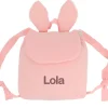 Mochila Pequeña Gasa Conejo Rose Blush Personalizable