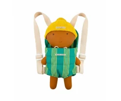 Mochila Portabebé para Muñecos Rayas Green