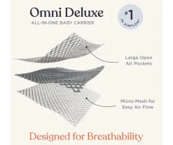 Mochila Portabebés Omni Deluxe Blanco Nube