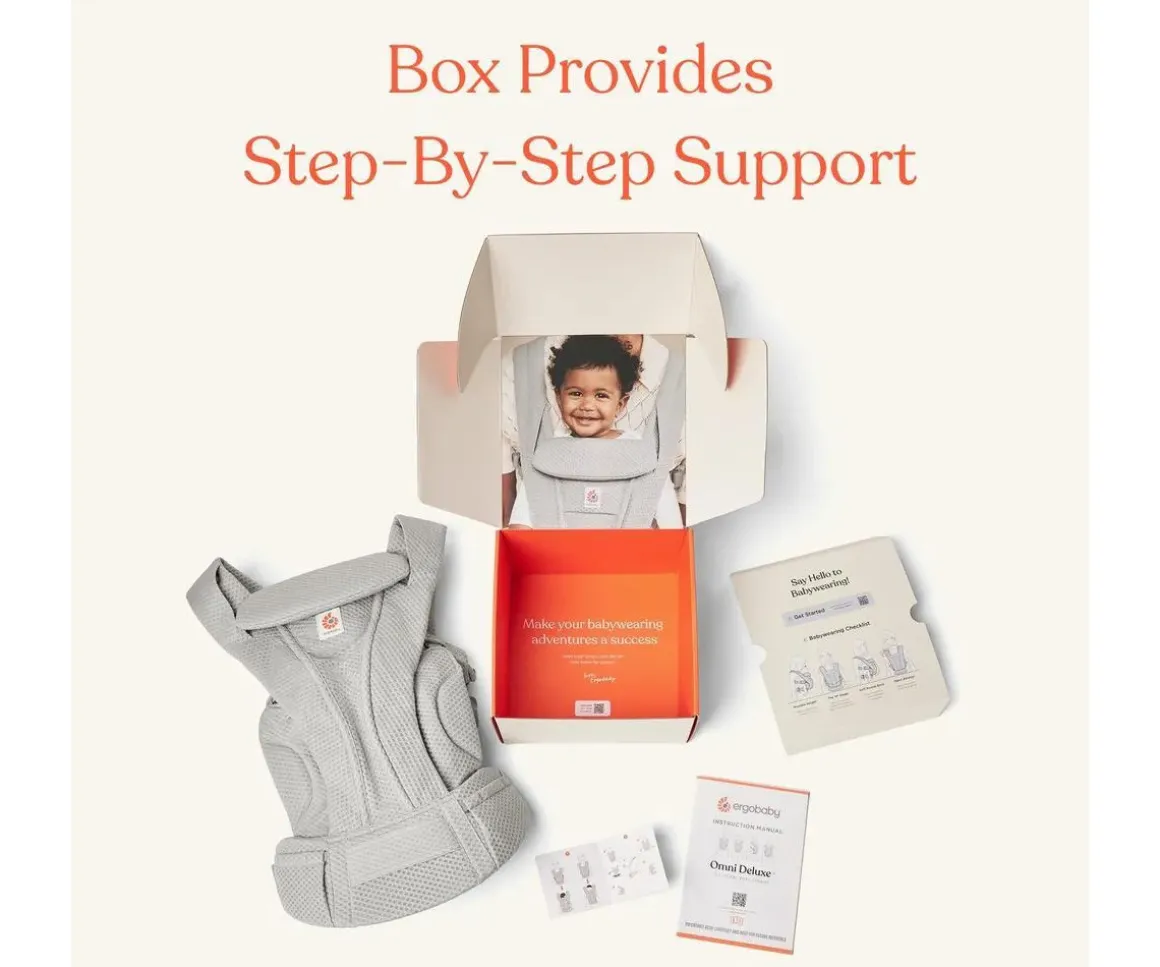 Mochila Portabebés Omni Deluxe Gris Perla