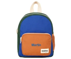 Mochila Preescolar Romy Tricolor Azul Eléctrico Personalizable
