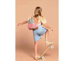 Mochila Preescolar Romy Tricolor Sage Personalizable