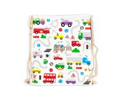 Mochila Saco Coches Little Motors Personalizable