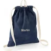 Mochila Saco Denim Blue Personalizable