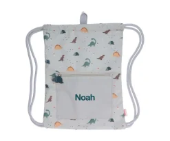 Mochila Saco Impermeable Dinos World Personalizable