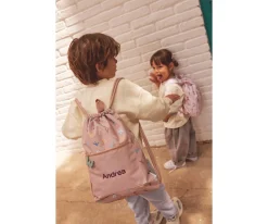 Mochila Saco Impermeable Funny Letters Personalizable