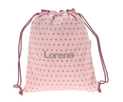 Mochila Saco Lyra Rosa Personalizable