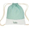 Mochila Saco Mini Star Verde Personalizable