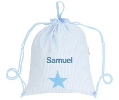 Mochila Saco Personalizada Oxford Azul