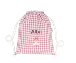 Mochila Saco Vichy Ballet Personalizable