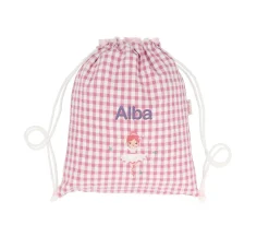 Mochila Saco Vichy Ballet Personalizable