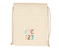 Mochila Saco Vichy Funny Letters Personalizable