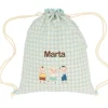 Mochila Saco Vichy The Three Little Pigs Personalizable