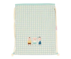 Mochila Saco Vichy The Three Little Pigs Personalizable