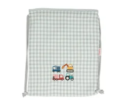 Mochila Saco Vichy Trucks Personalizable