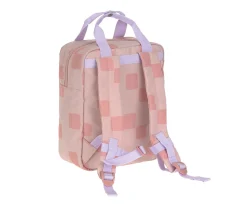 Mochila Square Pattern Party Rose / Lilac Personalizable