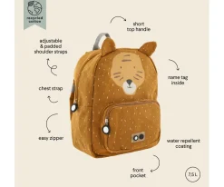 Mochila Trixie GRANDE Mr. Tiger con Llavero Personalizado