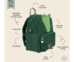 Mochila Trixie GRANDE Mr. Crocodrile Personalizable