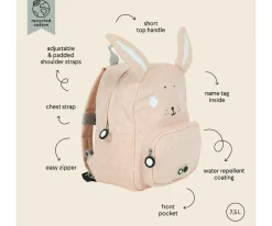 Mochila Trixie GRANDE Mrs. Rabbit Personalizable