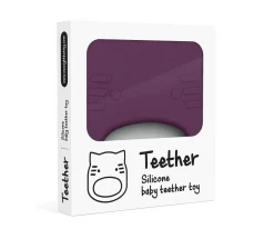 Mordedor Silicona Gato Plum