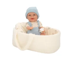 Muñeca Elegance Gadi Azul con Capazo 33 cm