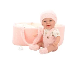 Muñeca Elegance Gadi Rosa con Capazo 33 cm