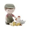 Muñeco Blandito Jim Granjero con Gallina
