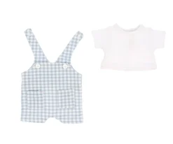 Muñeco Mateo con Peto Vichy Azul