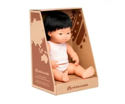 Muñeco Síndrome Down Asiático 38 cm