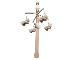 Móvil Musical Madera Baby Bunny