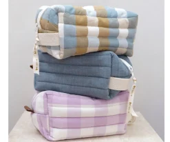 Neceser Acolchado Lilac Checks