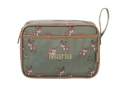 Neceser de Viaje Impermeable Cervatillo Verde Personalizable