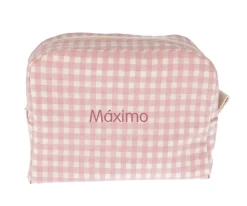 Neceser Grande Vichy Rosa Personalizable