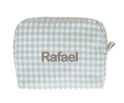 Neceser Grande Vichy Verde Personalizable