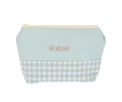 Neceser Infantil Vichy Verde Personalizable