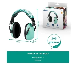 Orejeras para Bebés y Niños Alecto Green