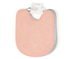 Pack 4 Baberos Rizo Rosa/Malva/Sage/Ivory