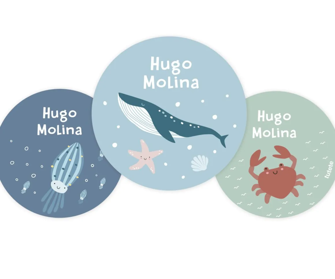 Pack 3 chapas Personalizadas Ocean