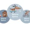 Pack 3 chapas Personalizadas Skater Dog