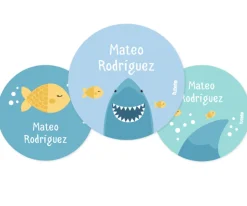 Pack 3 chapas Personalizadas Tiburón