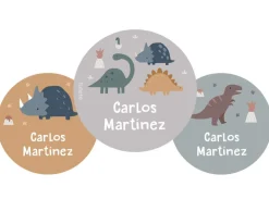 Pack 3 chapas Personalizadas Dinos World