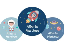 Pack 3 chapas Personalizadas Espacio