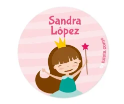 Pack 3 chapas Personalizadas Princesa