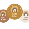 Pack 3 chapas Personalizadas Arcoíris Mostaza