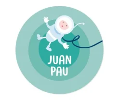 Pack 3 chapas Personalizadas Astronauta